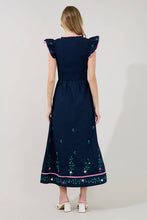 Load image into Gallery viewer, Sunfire Tiered Dress Bermin Floral Navy