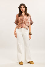 Load image into Gallery viewer, Glenda Front Pocket Stretch Wide Leg Off White