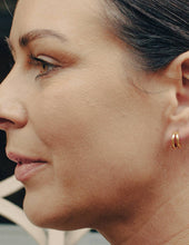 Load image into Gallery viewer, Gold Double Layer Huggie Hoop Earrings, Waterproof