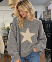 Load image into Gallery viewer, Star Jumper Grey/Beige