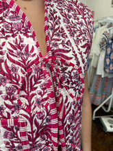 Load image into Gallery viewer, Chloe Bow Tie Front Block Print Gilet - Pink Floral