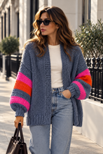 Load image into Gallery viewer, Hazel Chunky Cardigan Airforce Blue