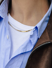 Load image into Gallery viewer, Gold Snake Chain Choker Necklace, Waterproof