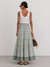 Load image into Gallery viewer, Woodblock Printed Cotton Voile Maxi Skirt