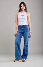 Load image into Gallery viewer, Glenda Front Pocket Stretch Wide Leg Denim