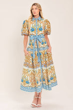 Load image into Gallery viewer, Beth Printed Woven Midi Shirt Dress