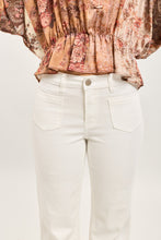 Load image into Gallery viewer, Glenda Front Pocket Stretch Wide Leg Off White
