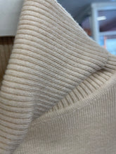 Load image into Gallery viewer, Frieda Fine Knit Button Cuff Roll Neck Jumper Cream