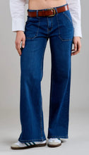 Load image into Gallery viewer, Roxy Indigo Pocket Stretch Wide Leg