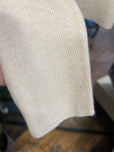 Load image into Gallery viewer, Frieda Fine Knit Button Cuff Roll Neck Jumper Cream