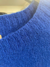 Load image into Gallery viewer, Orla Alpaca Frill Cuff Jumper Cobalt