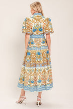 Load image into Gallery viewer, Beth Printed Woven Midi Shirt Dress