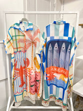 Load image into Gallery viewer, Sardine/Lobster Printed Tunic Dress