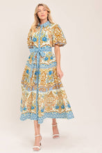 Load image into Gallery viewer, Beth Printed Woven Midi Shirt Dress