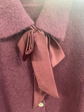 Load image into Gallery viewer, Colette Bow Neck Fluffy Cardigan Plum