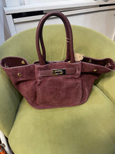Load image into Gallery viewer, Carla Suede Bag Burgandy