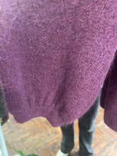 Load image into Gallery viewer, Colette Bow Neck Fluffy Cardigan Plum