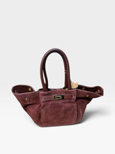 Load image into Gallery viewer, Carla Suede Bag Burgandy