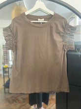 Load image into Gallery viewer, Maya Frill Shorts Co-ord Chocolate
