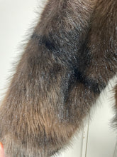 Load image into Gallery viewer, Tonie Faux Tonal Fur Jacket  Chocolate

