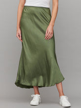 Load image into Gallery viewer, Sable Slinky Skirt Khaki
