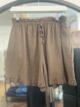 Load image into Gallery viewer, Maya Frill Shorts Co-ord Chocolate
