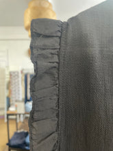 Load image into Gallery viewer, Washed Linen Frill Waistcoat Black
