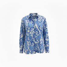 Load image into Gallery viewer, Marina Printed Shirt Blue/White
