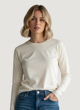 Load image into Gallery viewer, Bobbi Long Sleeve Crew Cream
