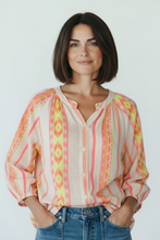 Load image into Gallery viewer, Aztec Blouse Cream
