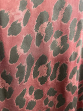 Load image into Gallery viewer, Kat Bias Cut Satin Leopard Skirt Bordeaux
