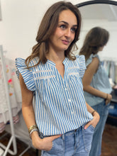 Load image into Gallery viewer, Kalina Insert Stripe Blouse
