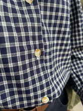 Load image into Gallery viewer, Elsie Checked Blouse Marine
