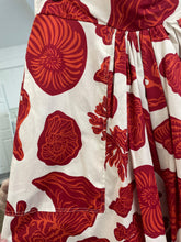Load image into Gallery viewer, Marina Shell Print Skirt Cream/Red

