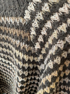 Fawn Funnel Neck Jumper Chocolate/Multi Stripe