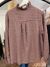 Load image into Gallery viewer, Lisa Check Frill Shirt Prune

