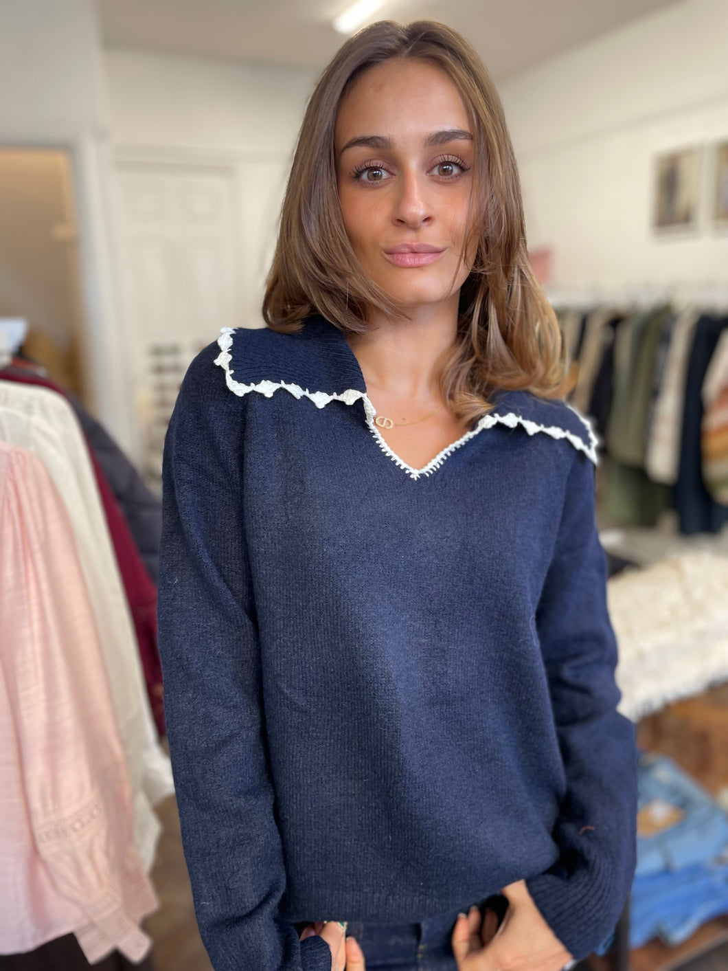Dawn Sailor Collar Jumper