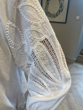 Load image into Gallery viewer, Chloe Cutwork Crochet Blouse White
