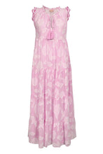 Load image into Gallery viewer, Papaya Crochet Sleeve Dress Pink
