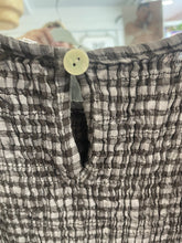 Load image into Gallery viewer, Luna Gingham Shirred Dress Chocolate

