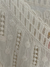 Load image into Gallery viewer, Nerissa V Neck Embroidered Top Cream
