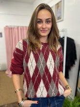 Load image into Gallery viewer, Argyle Jumper Berry
