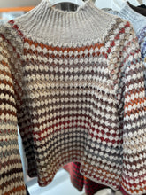 Load image into Gallery viewer, Fawn Funnel Neck Jumper Oatmeal/Multi Stripe
