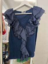 Load image into Gallery viewer, Naya Frill Vest Navy
