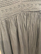 Load image into Gallery viewer, Hazel Lace Voile V Neck Dress Chocolate
