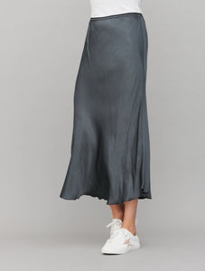 Sable Slinky Skirt Grey