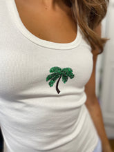 Load image into Gallery viewer, Ribbed Sequin Palm Tree Vest

