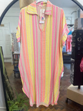Load image into Gallery viewer, Tunic Cheesecloth Dress - Aztec Stone

