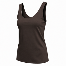 Load image into Gallery viewer, Double Layer Scoop Vest Chocolate
