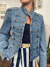 Load image into Gallery viewer, Nicola Military Jacket Denim
